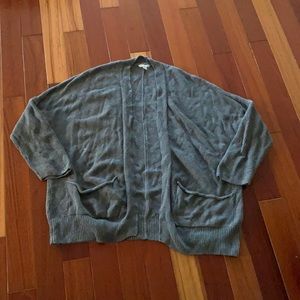 Drop shoulder cardigan